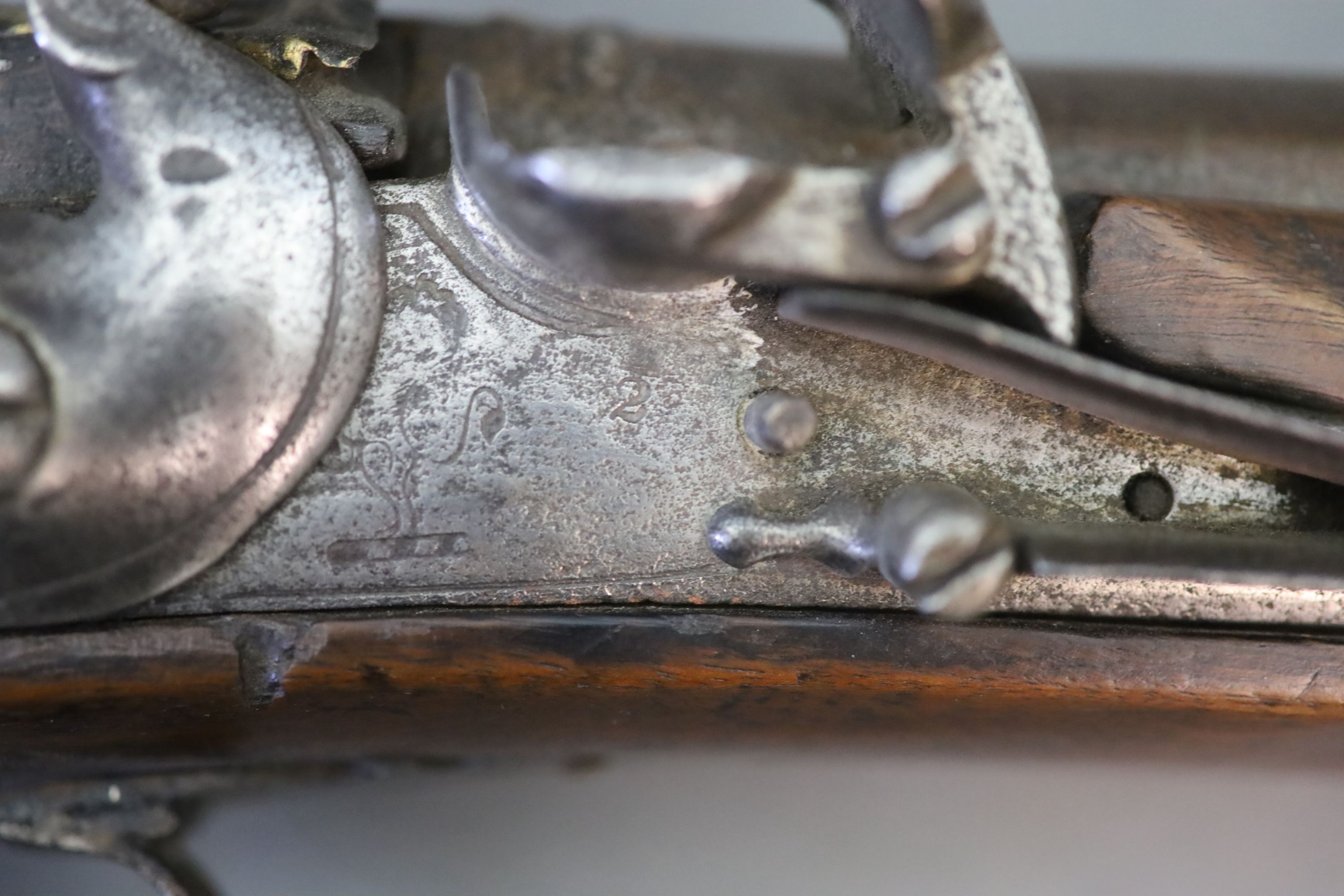 An early 19th century Indian flintlock blunderbuss, East India Company, Total length 95 cm